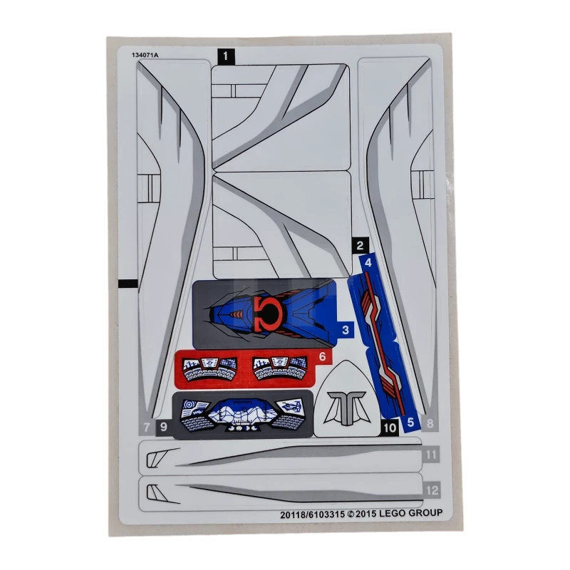 LEGO&reg;  - Sticker for Set 76028 (Solid Colour Version)