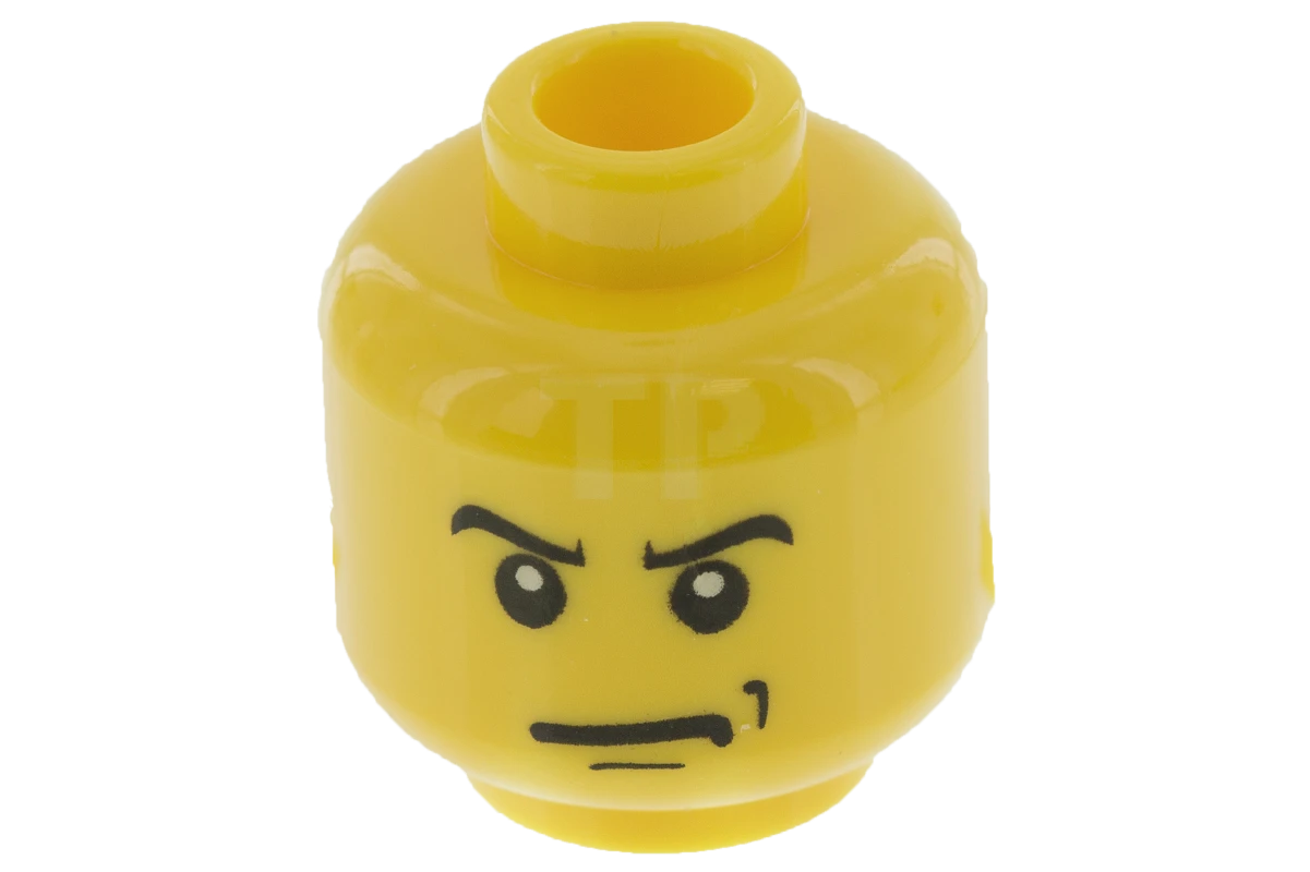 LEGO&reg; 4259916 - 3626bpx302 - Head Minifig with Angry Eyes Pattern