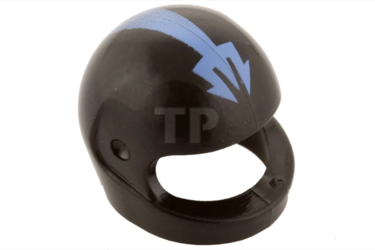 LEGO&reg; 4500440 - 2446pb23 - Minifig, Headgear Full-face Helmet with Trident Pattern