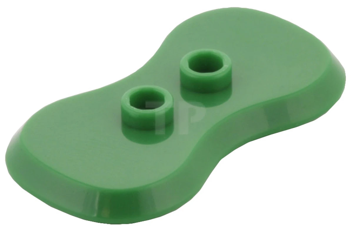 LEGO&reg; 4563696 - 88000 - Piastra, modificata 2 x 4 con 2 borchie e lati curvi (supporto per Minifig)