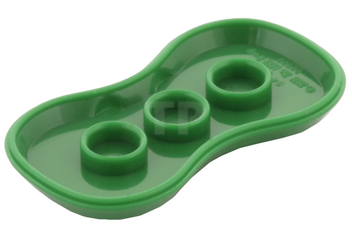 LEGO&reg; 4563696 - 88000 - Piastra, modificata 2 x 4 con 2 borchie e lati curvi (supporto per Minifig)