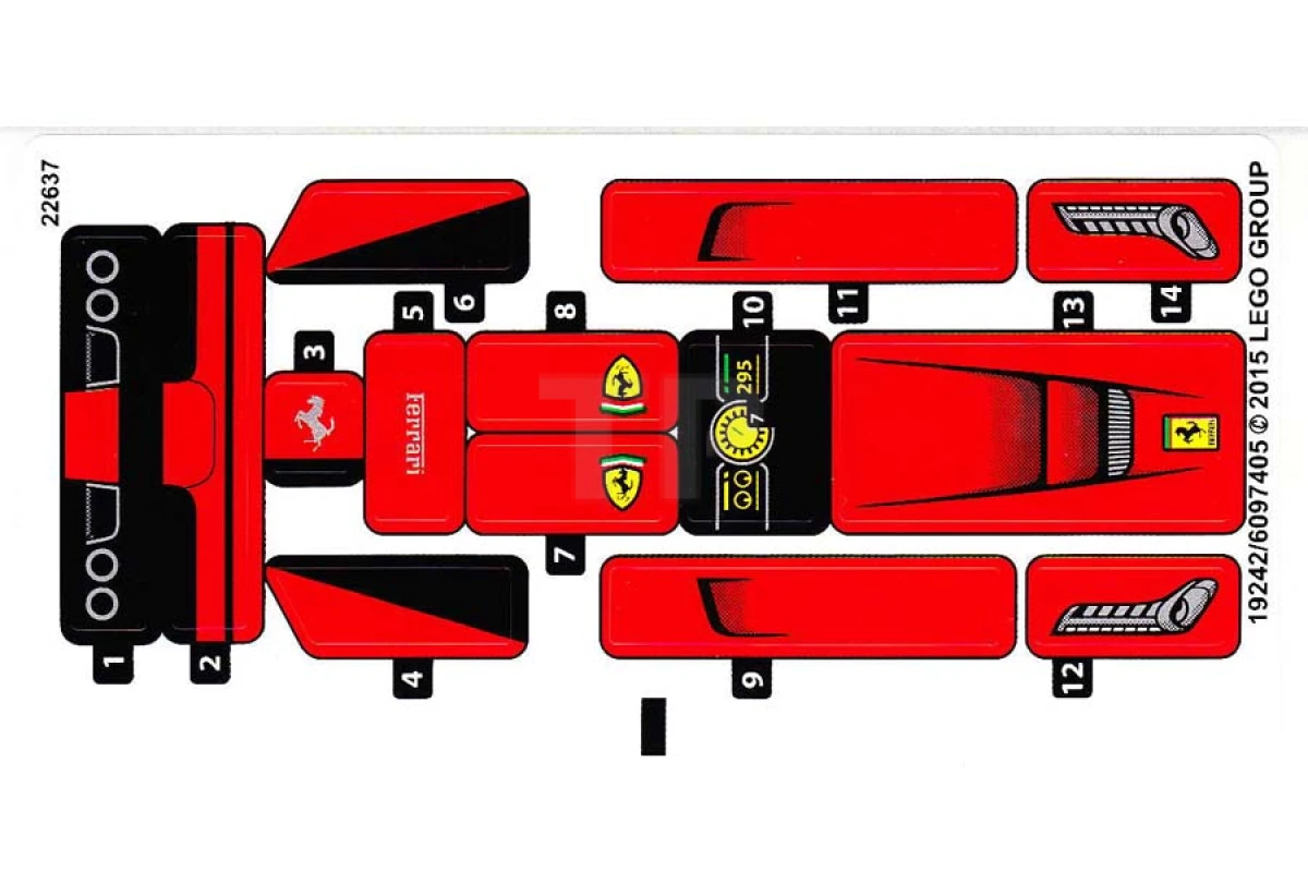 LEGO&reg; 6097405 - Sticker for Set 75899