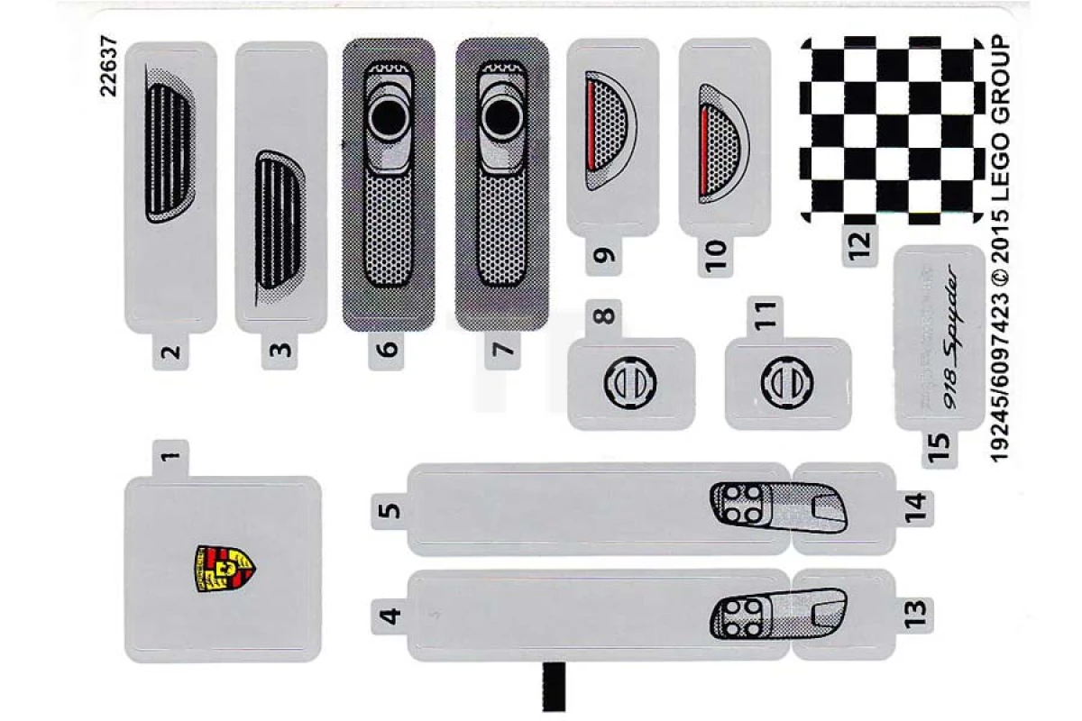 LEGO&reg;  - Pegatina para Set 75910