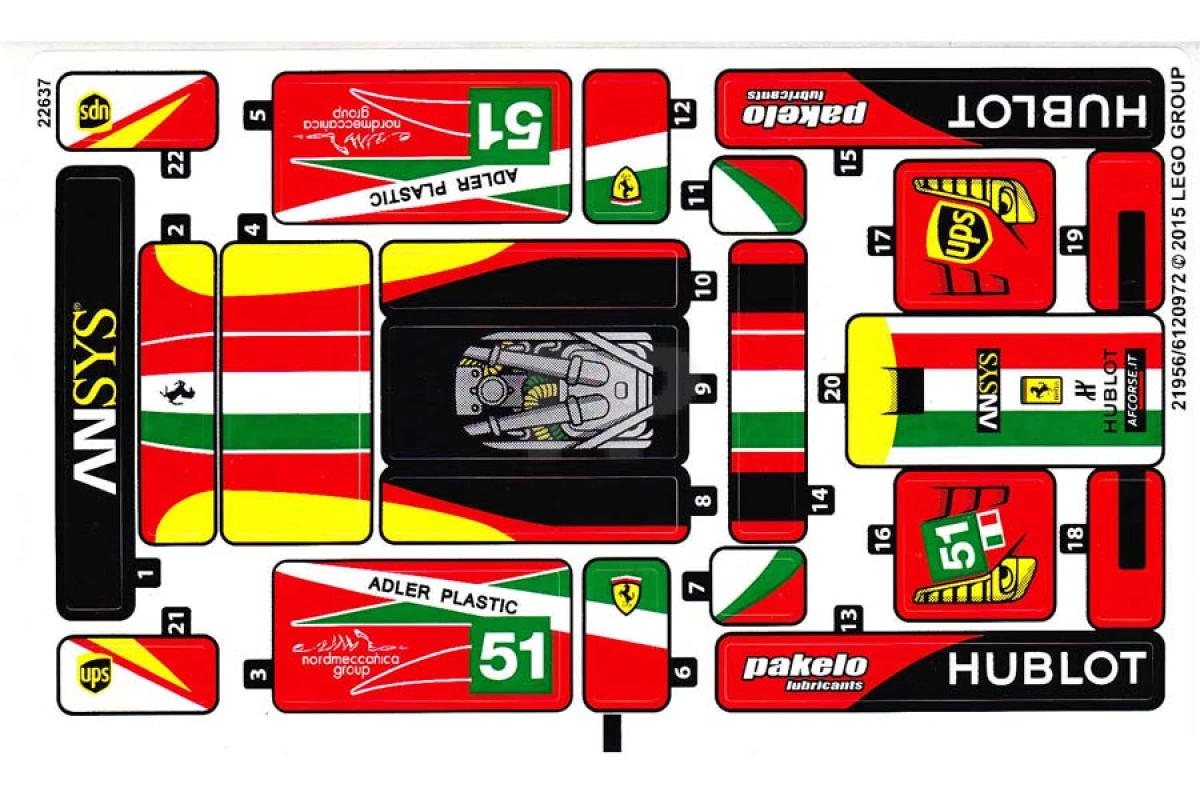 LEGO&reg; 6120972 - Sticker for Set 75908