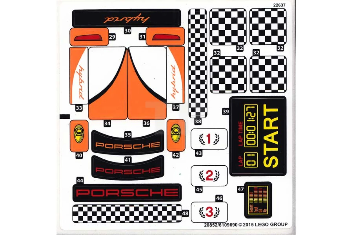 LEGO&reg; 6109690 - Sticker for Set 75912 - Sheet 2