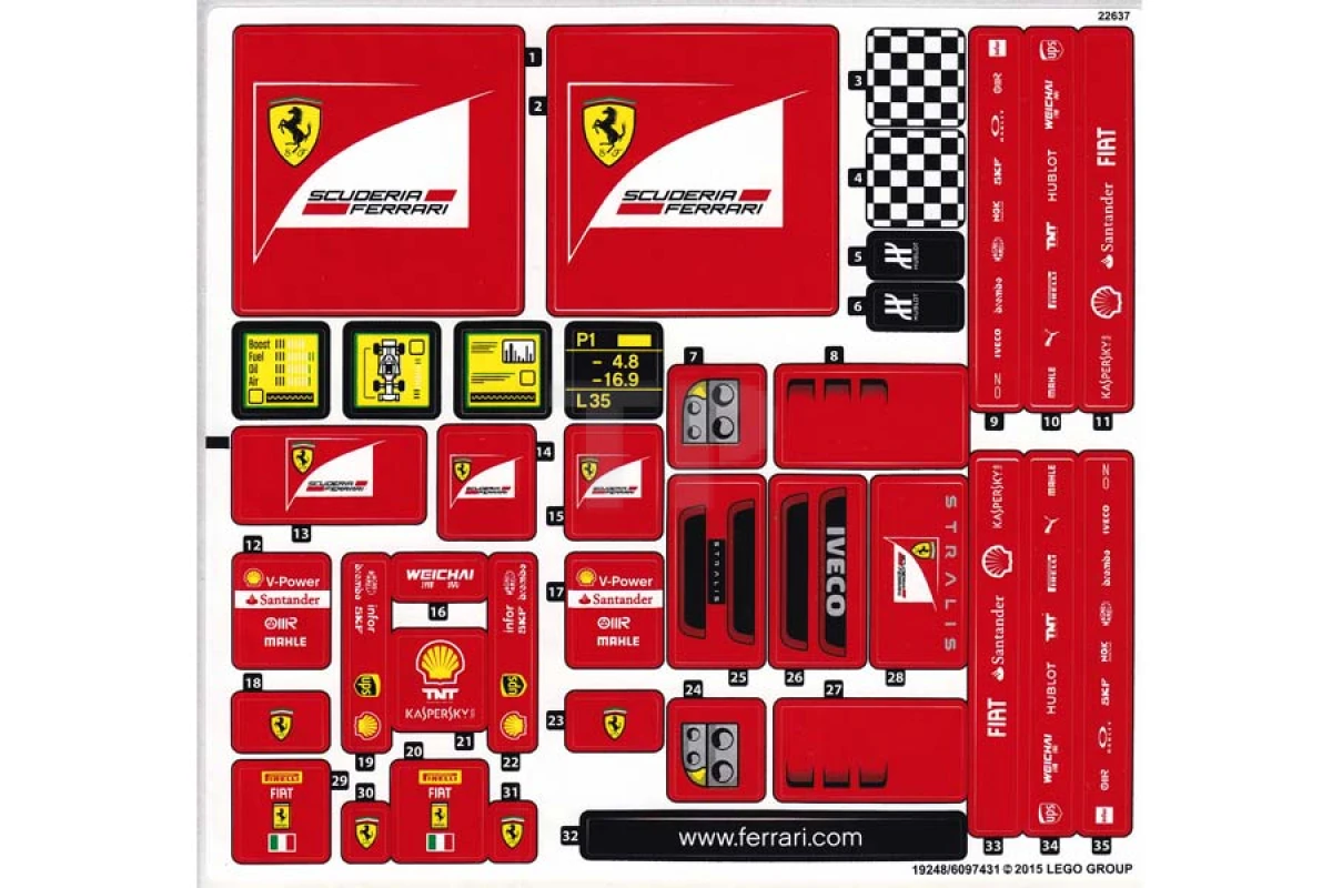 LEGO&reg; 6097431 - Sticker for Set 75913 - Sheet 1