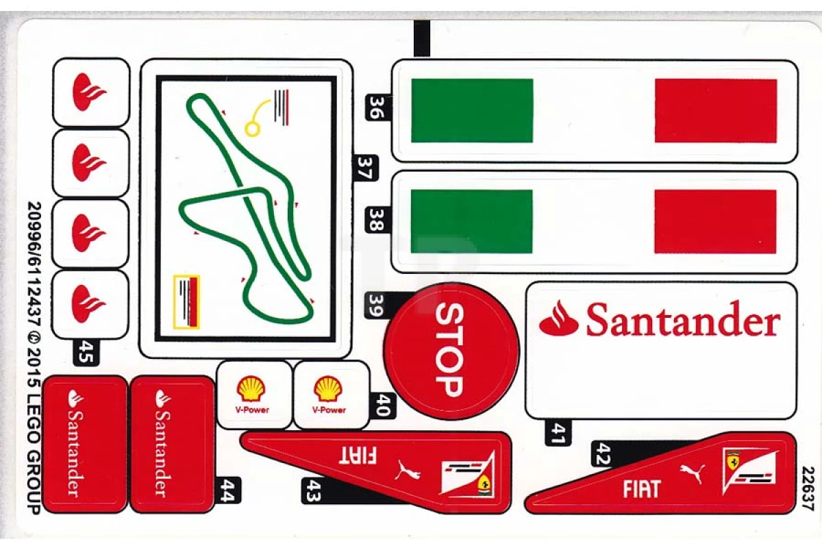 LEGO&reg; 6112437 - Sticker for Set 75913 - Sheet 2