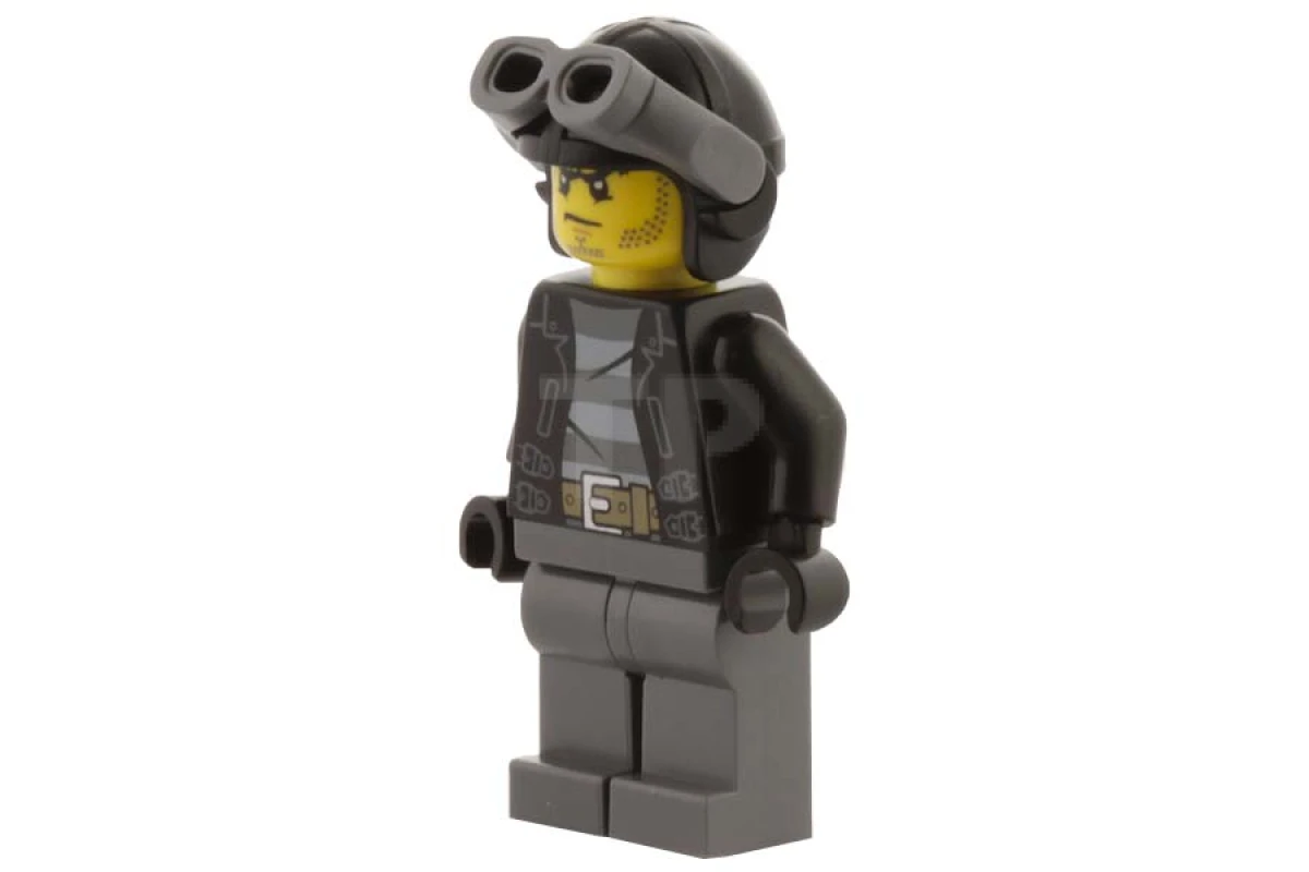 LEGO&reg; cty0456 Crook - Black Stubble and Aviator Helmet