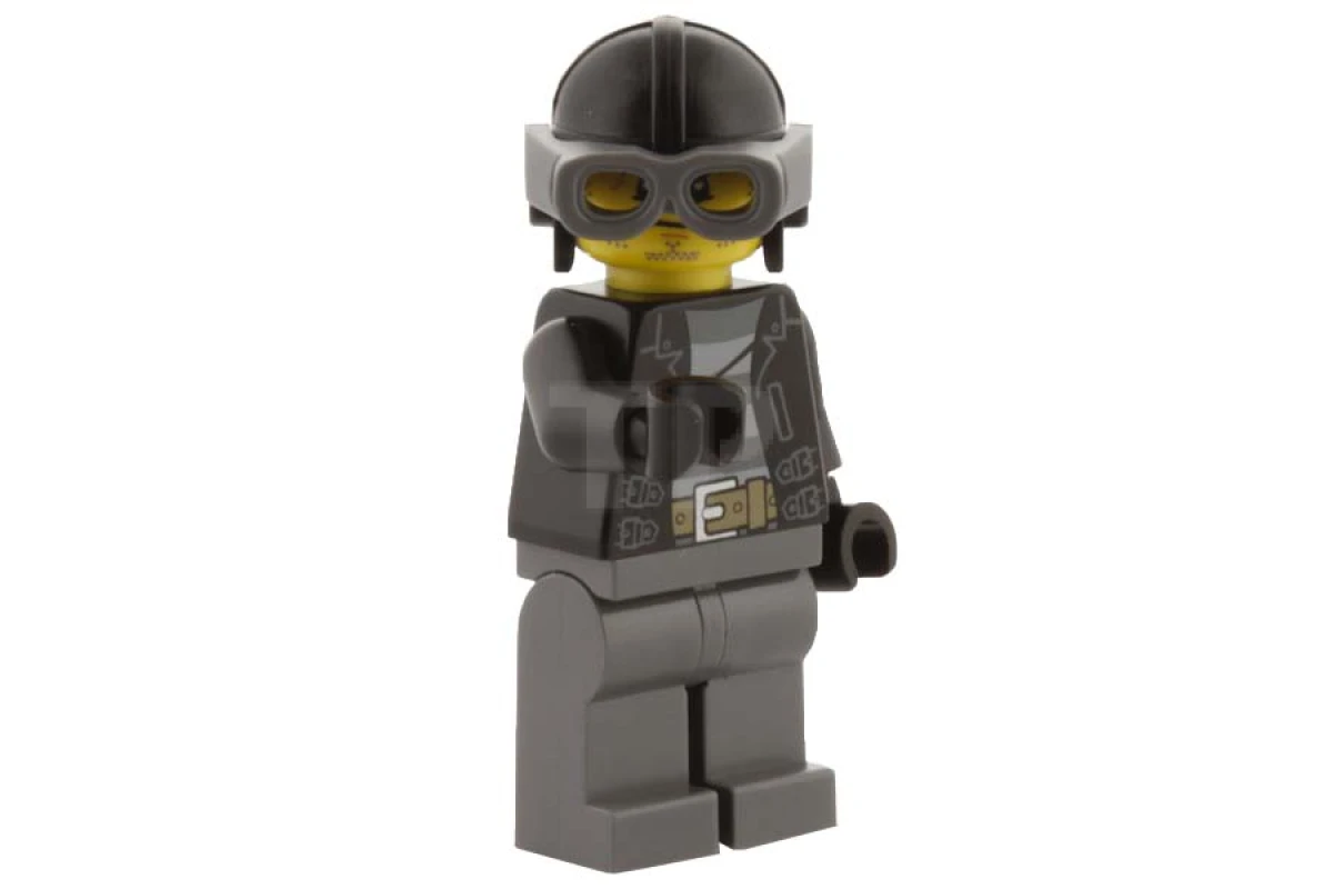 LEGO&reg; cty0456 Crook - Black Stubble and Aviator Helmet