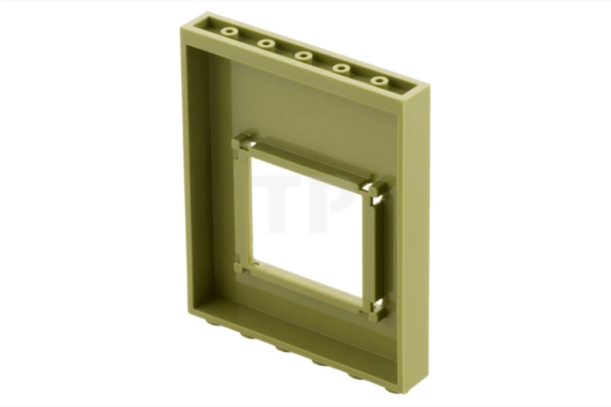 LEGO&reg; 6074882 - 15627pb004 - Panel 1 x 6 x 6 with Window with Round Sewer Opening Outline Pattern