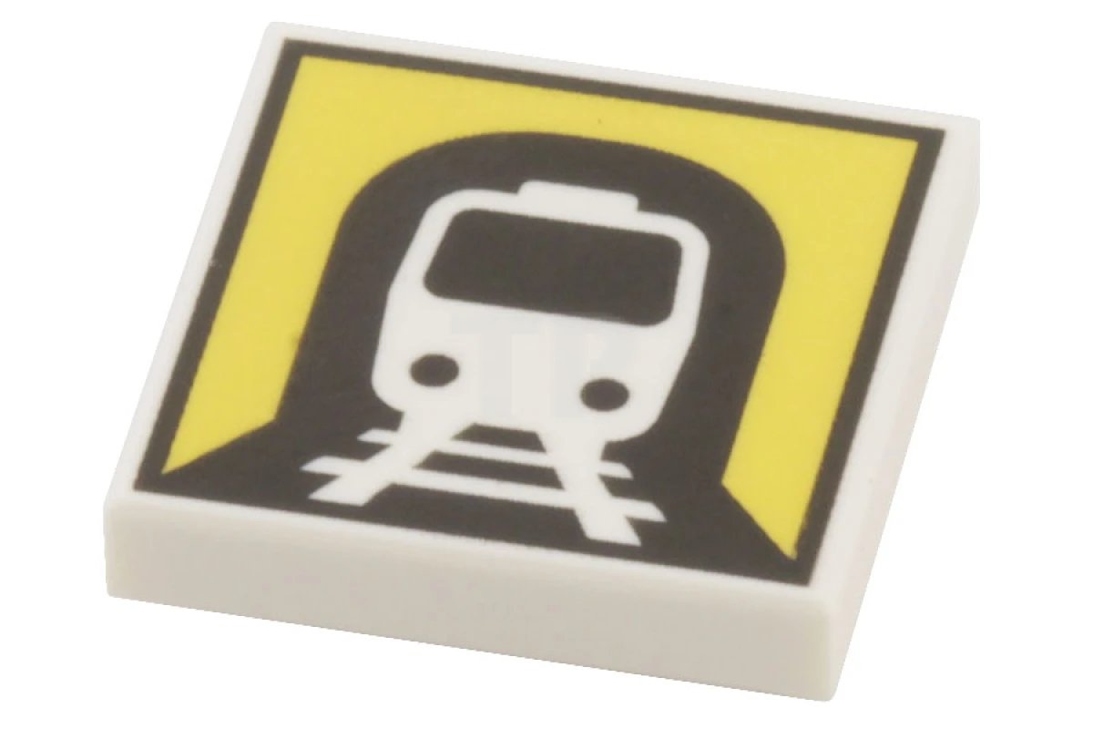 LEGO&reg; 4659034 - 3068pb0465 - Tile 2 x 2 with Train in Tunnel Pattern