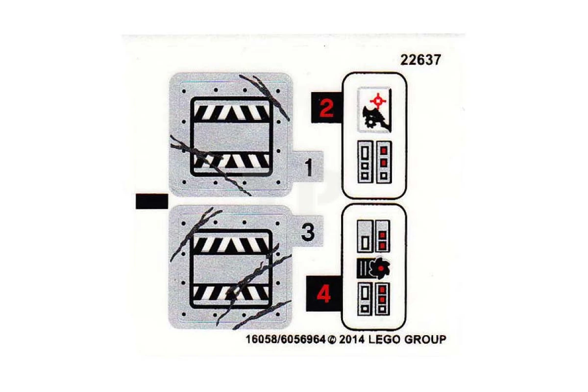 LEGO&reg; 6056964 - Sticker for Set 70726