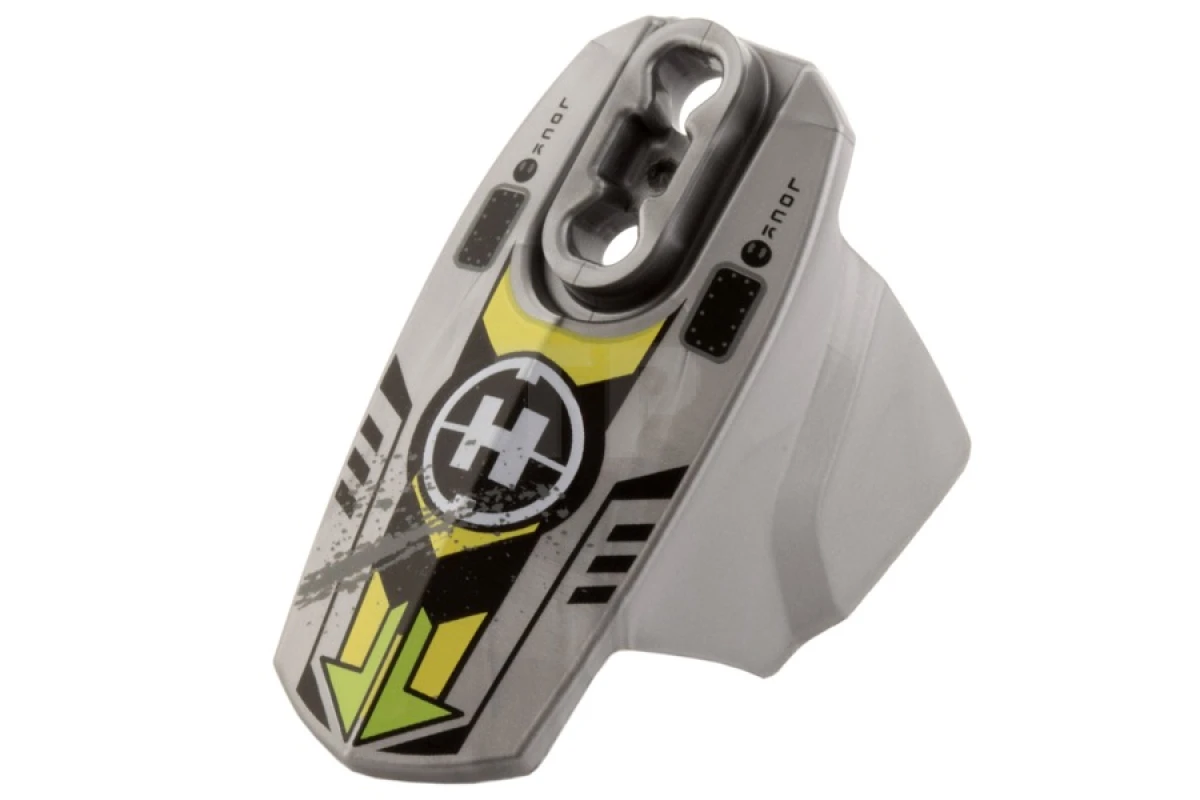 LEGO&reg; 90639pb022 - 6060841 - Hero Factory Armor with Ball Joint Socket - Size 5 with Lime Arrows, Black and Yellow Chevrons, and Hero Factory Logo Pattern