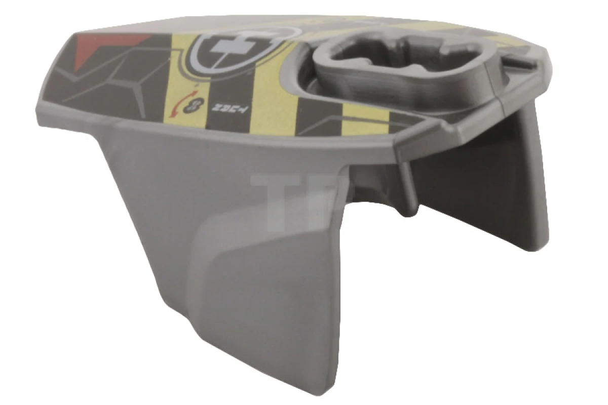 LEGO&reg; 90639pb021 - 6060849 - Hero Factory Armor with Ball Joint Socket - Size 5 with Red Arrows, Black and Gold Chevrons, and Hero Factory Logo Pattern