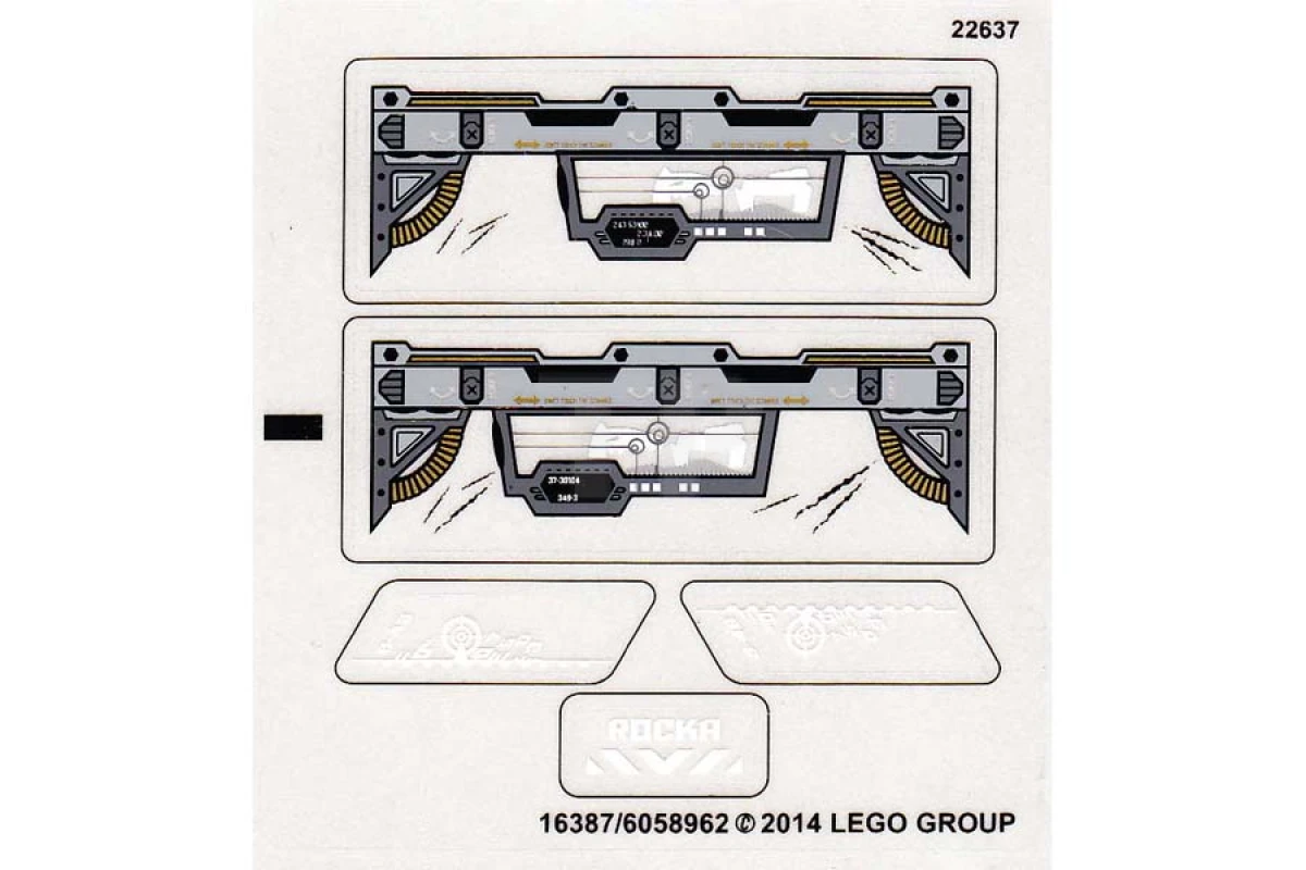 LEGO&reg; 6058962 - Sticker for Set 44019