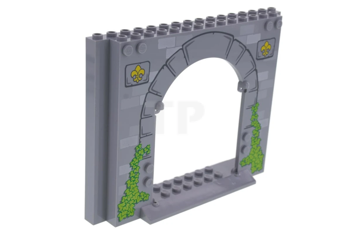 LEGO&reg; 15626pb03 - 6093593 - Panel 4 x 16 x 10 with Arch and Fleur de Lis Pattern
