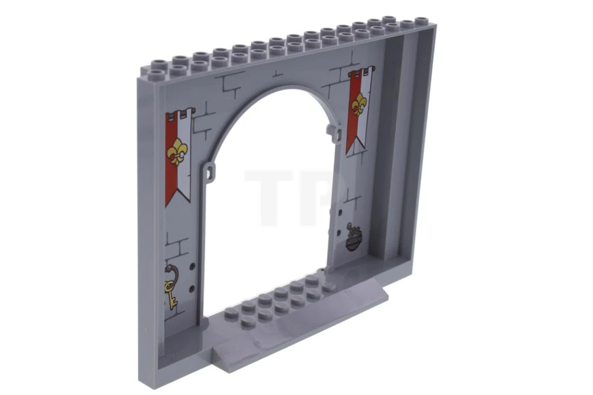 LEGO&reg; 15626pb03 - 6093593 - Panel 4 x 16 x 10 with Arch and Fleur de Lis Pattern