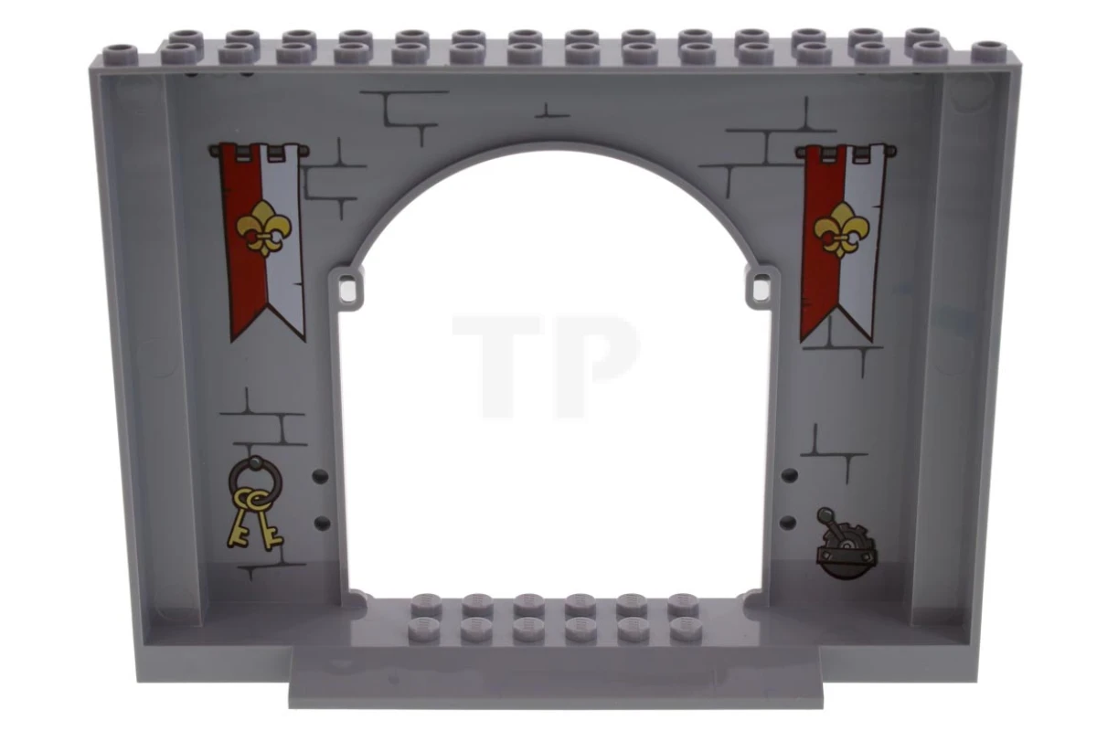 LEGO&reg; 15626pb03 - 6093593 - Panel 4 x 16 x 10 with Arch and Fleur de Lis Pattern