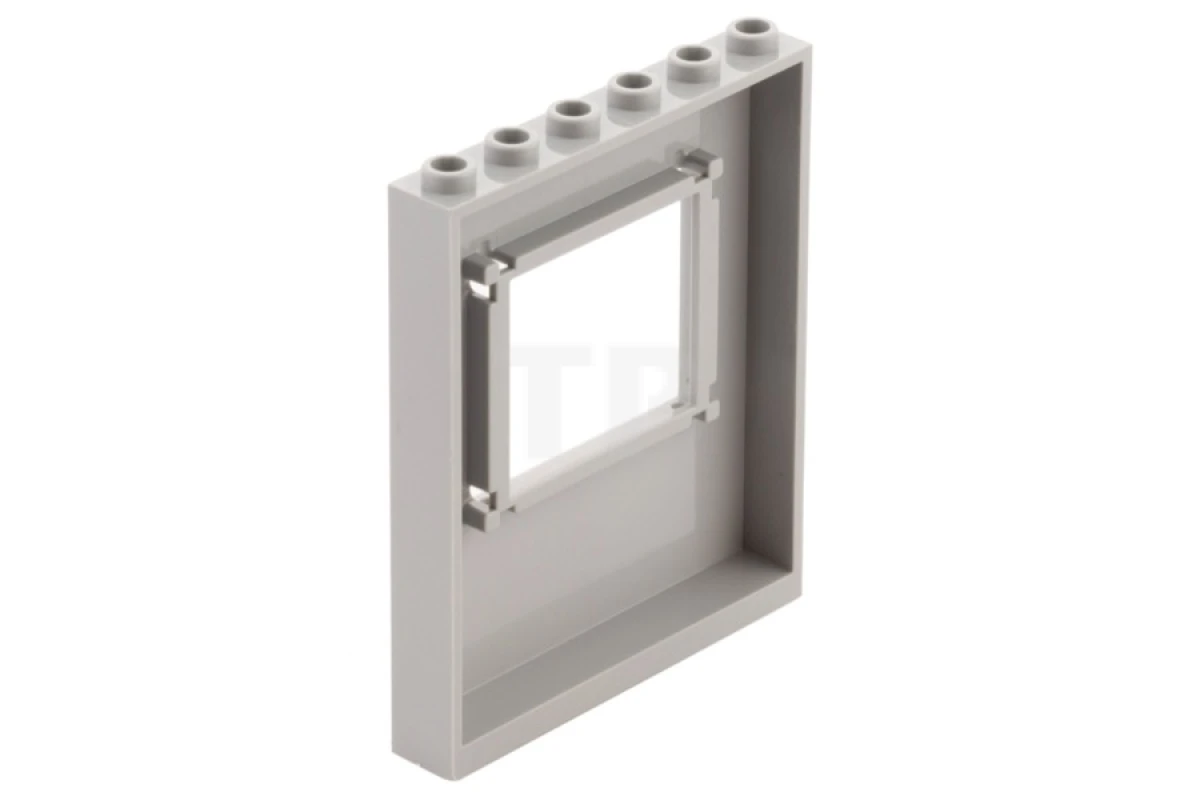 LEGO&reg; 6075173 - 15627pb006 - Panel 1 x 6 x 6 with Window with Fleur de Lis and Leaves Pattern