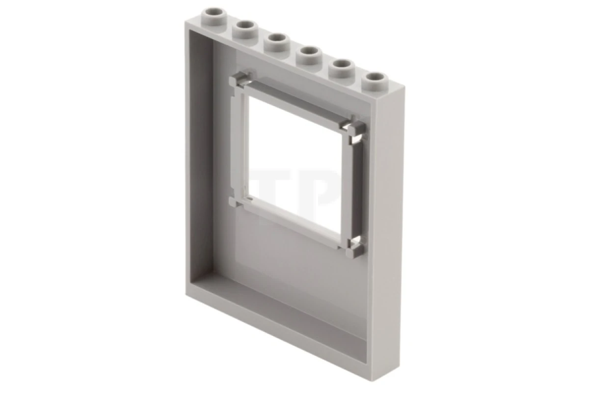 LEGO&reg; 6075173 - 15627pb006 - Panel 1 x 6 x 6 with Window with Fleur de Lis and Leaves Pattern