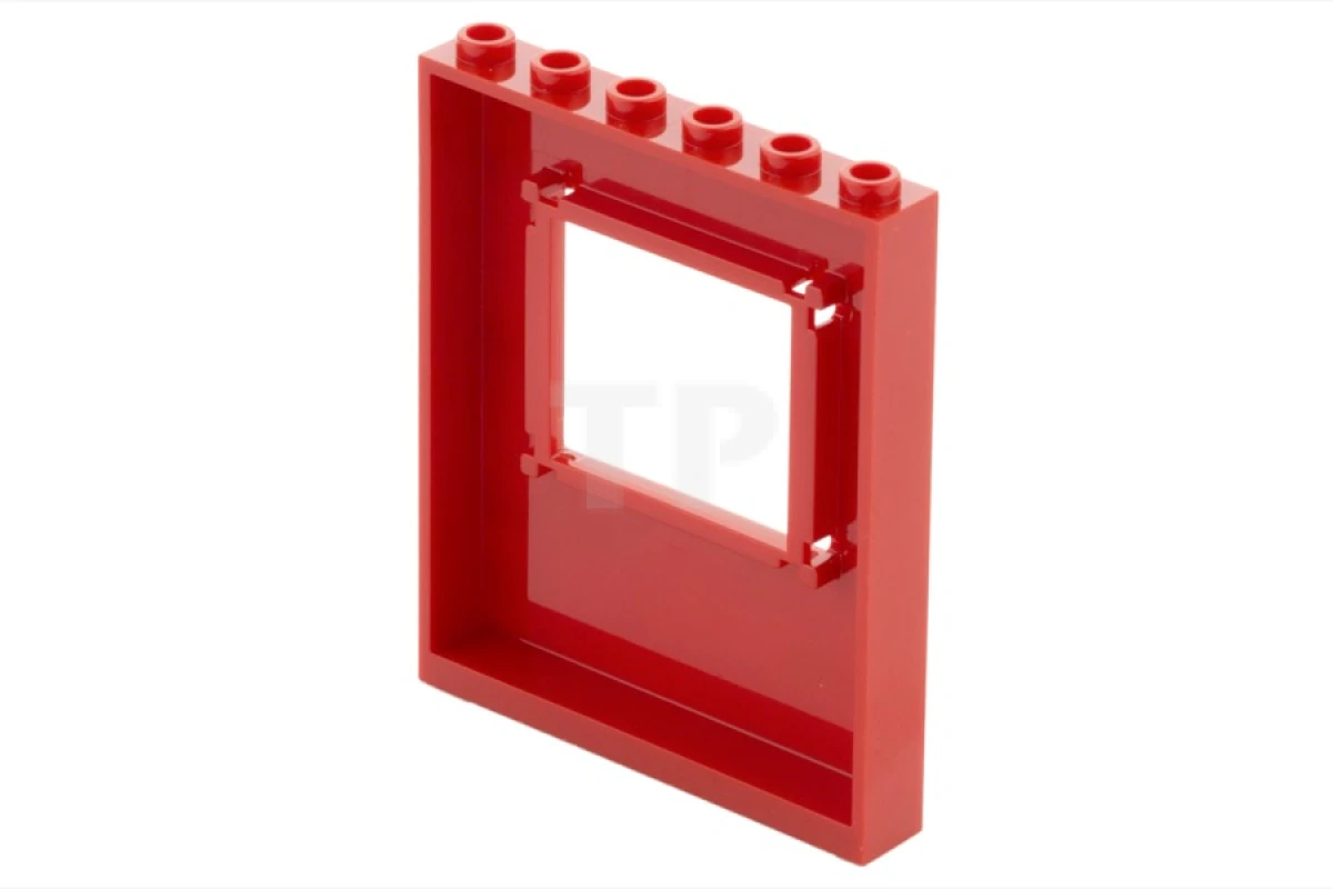 LEGO&reg; 6074909 - 15627pb005 - Paneel 1 x 6 x 6 mit Fenster mit Mauerwerk und Ziegelmustern