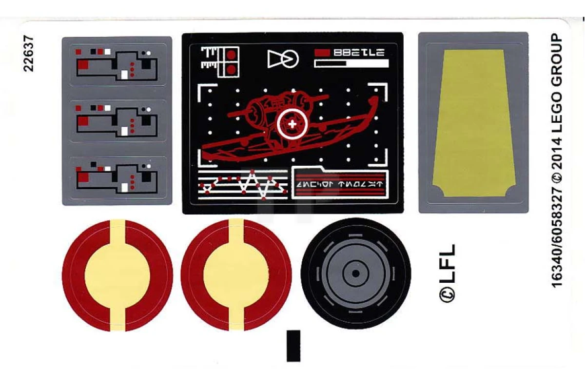 LEGO&reg; 6058327 - Sticker for Set 75043