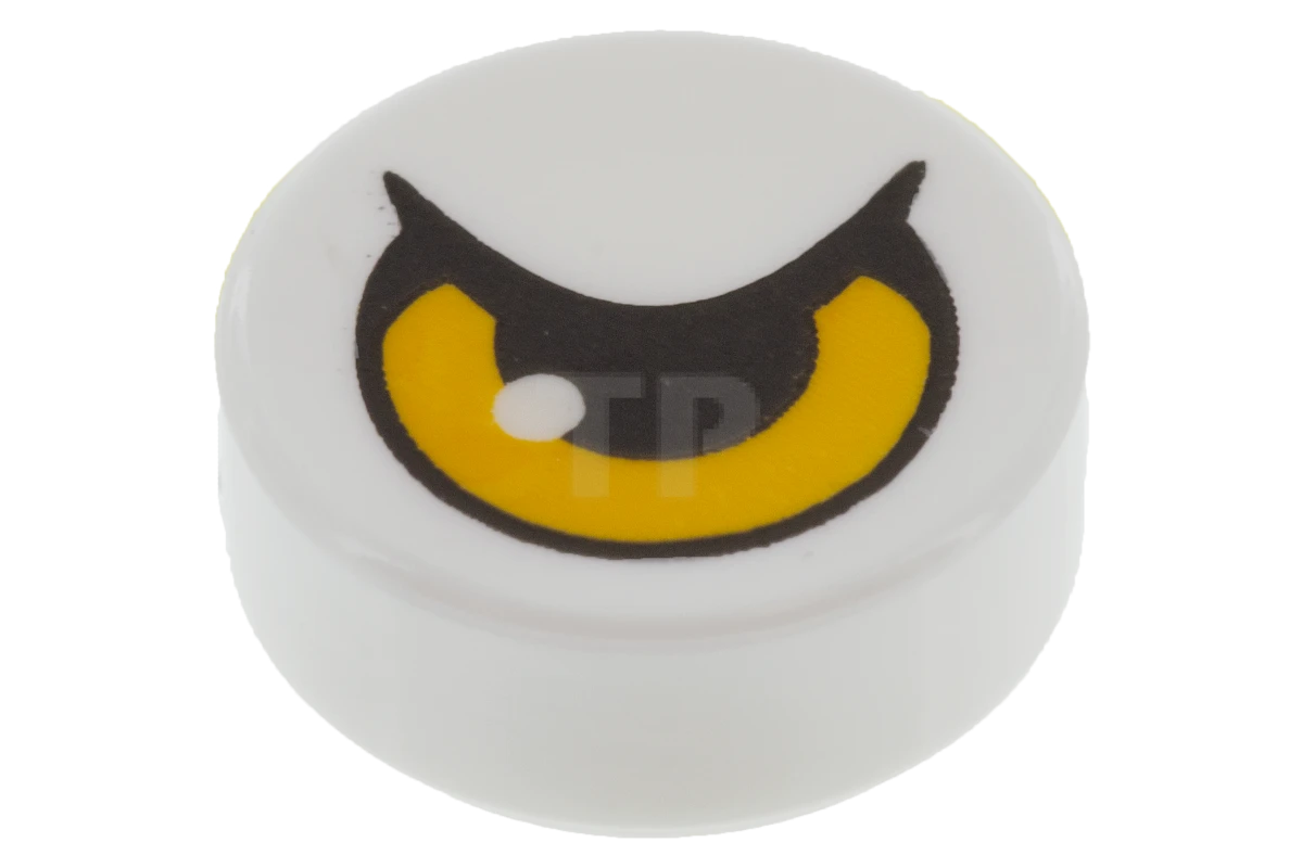 LEGO&reg; 6055059 - 98138pb017 - Tile 1 x 1 Round with Eye Eagle Pattern