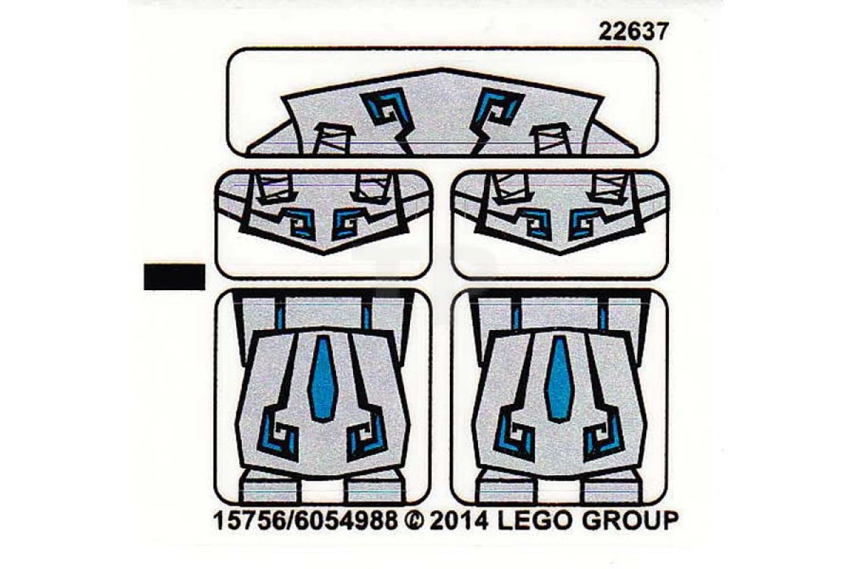 LEGO&reg; 6054988 - Sticker for Set 70125