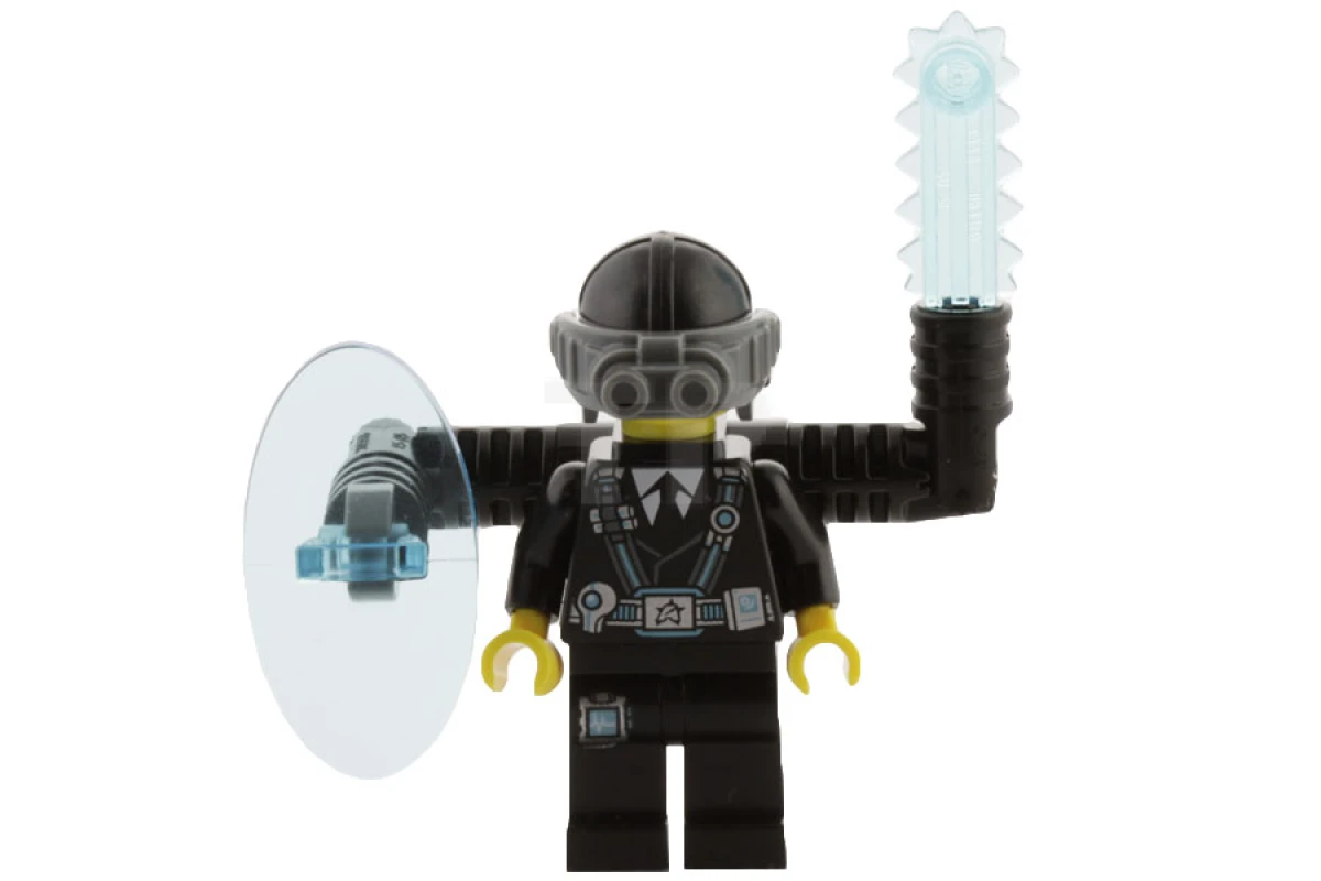 LEGO&reg; uagt013 Agent Curtis Bolt komplett - kein Aufkleber auf dem Schild