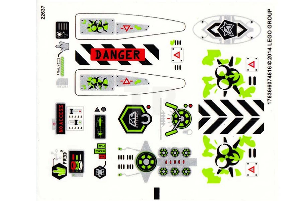 LEGO&reg; 6074616 - Sticker for Set 70163