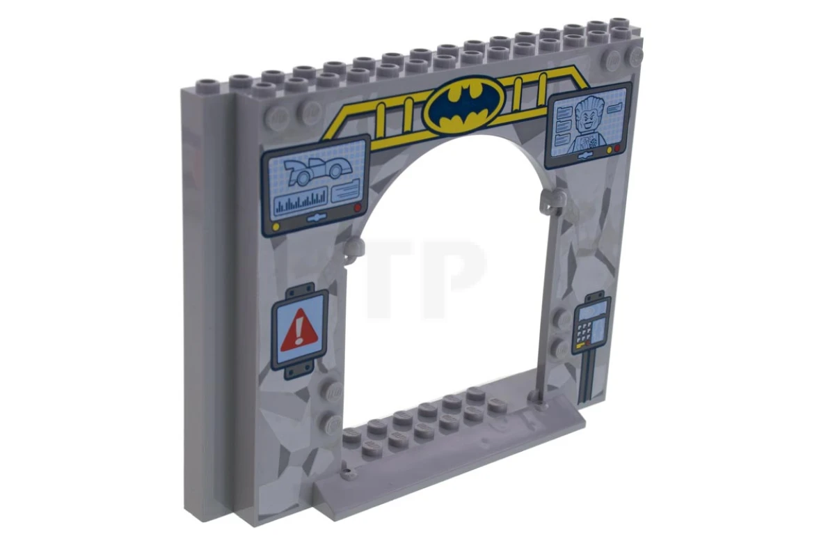 LEGO&reg; 6063256 - 15626pb01 - Panneau 4 x 16 x 10 avec l'arche et Batman, le Joker et le motif de la voiture.