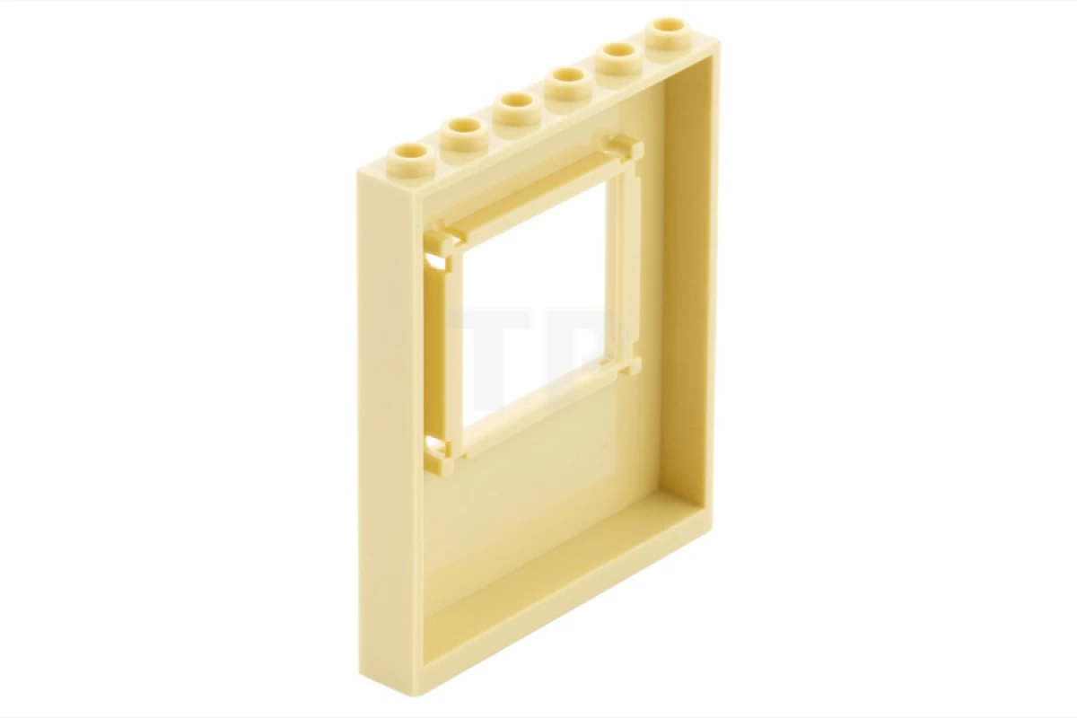 LEGO&reg; 6057711 - 15627pb002 - Panel 1 x 6 x 6 with Window with Horseshoe and Heart Pattern