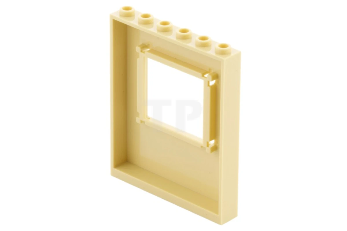 LEGO&reg; 6057711 - 15627pb002 - Panel 1 x 6 x 6 with Window with Horseshoe and Heart Pattern