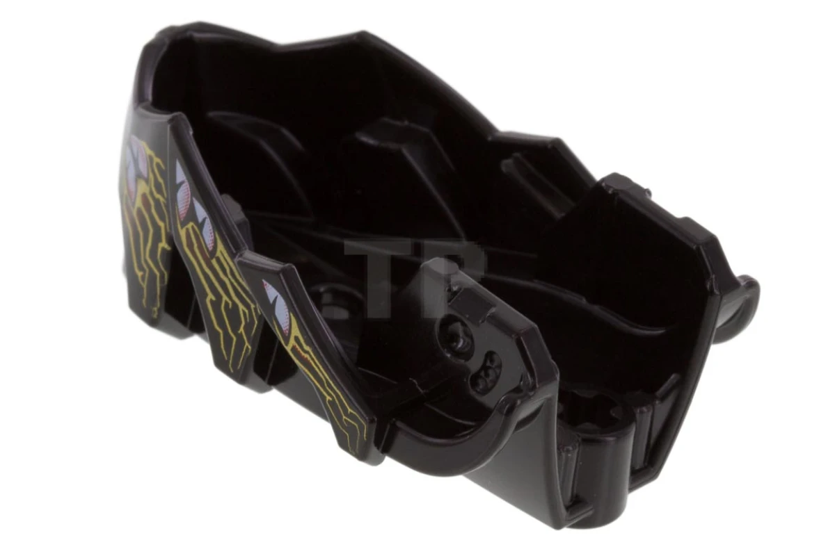 LEGO&reg; 6074849 - 15359pb004 - Hero Factory Creature Head, Jaw with Axle Hole with 12 White and Red Eyes and Gold Markings Pattern