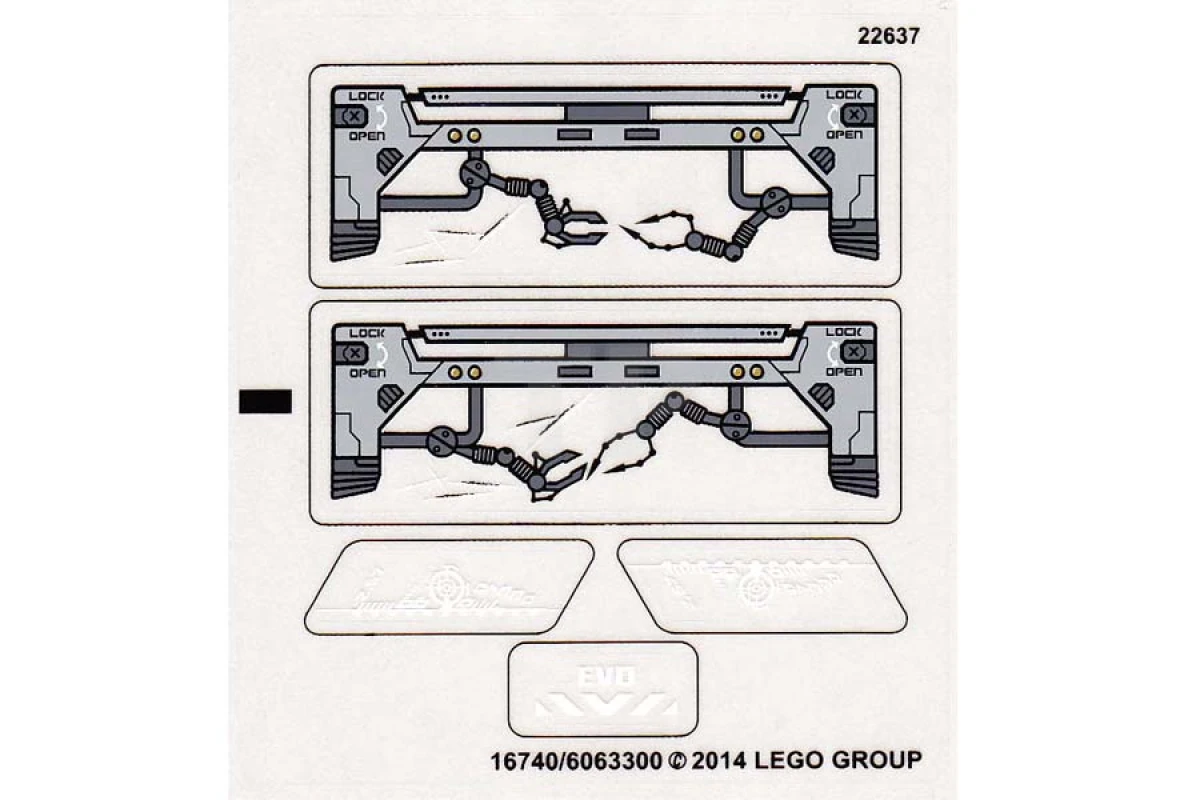 LEGO&reg; 6063300 - Sticker for Set 44029