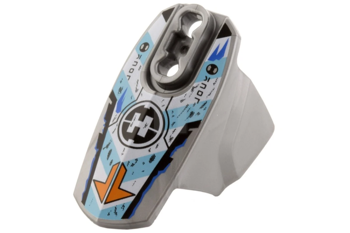 LEGO&reg; 6060832 - 90639pb023 - Armure Hero Factory avec rotule - Taille 5 avec flèches orange, chevrons bleus et blancs et logo Hero Factory