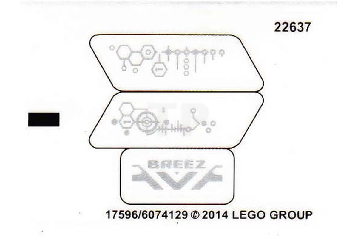 LEGO&reg; 6074129 - Sticker for Set 44027