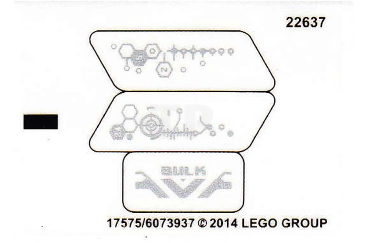 LEGO&reg; 6073937 - Sticker for Set 44025