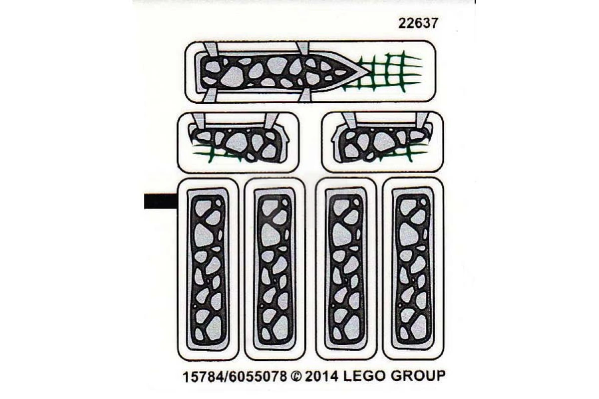 LEGO&reg; 6055078 - Aufkleber für Set 70126