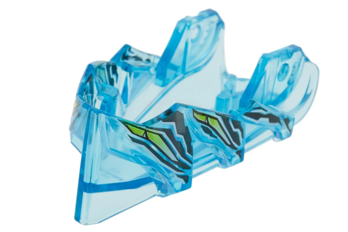 LEGO&reg; 6073690 - 15359pb003 - Testa della creatura di Hero Factory, mascella con foro per l'asse e modello a 4 occhi di calce