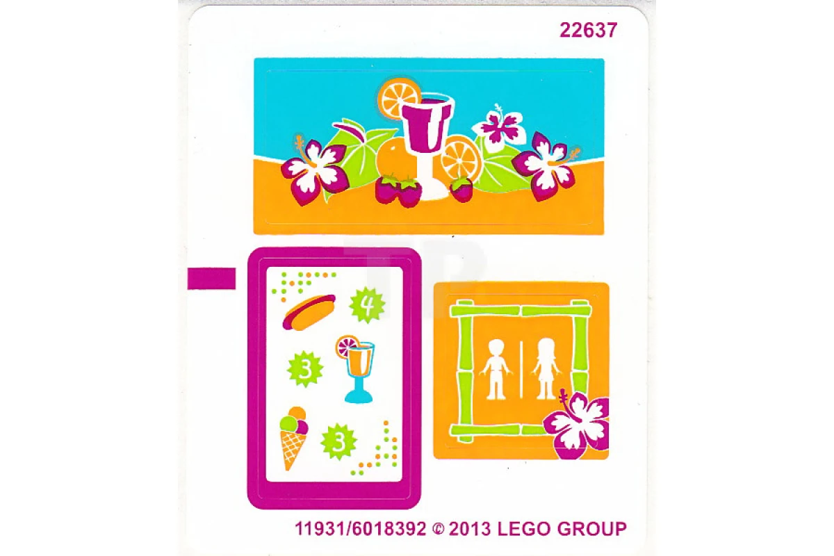 LEGO&reg; 6018392 - Adesivo per il set 41008