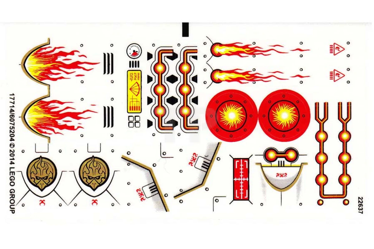 LEGO&reg; 6075204 - Sticker for Set 70144