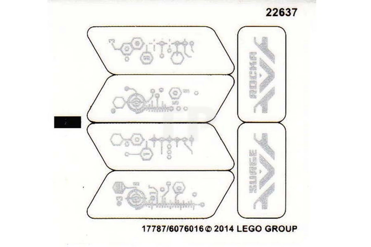 LEGO&reg; 6076016 - Sticker for Set 44028