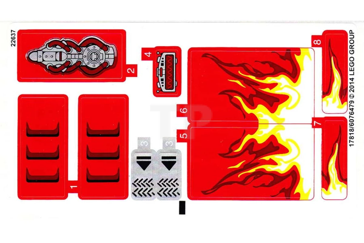 LEGO&reg; 6076479 - Sticker for Set 70727