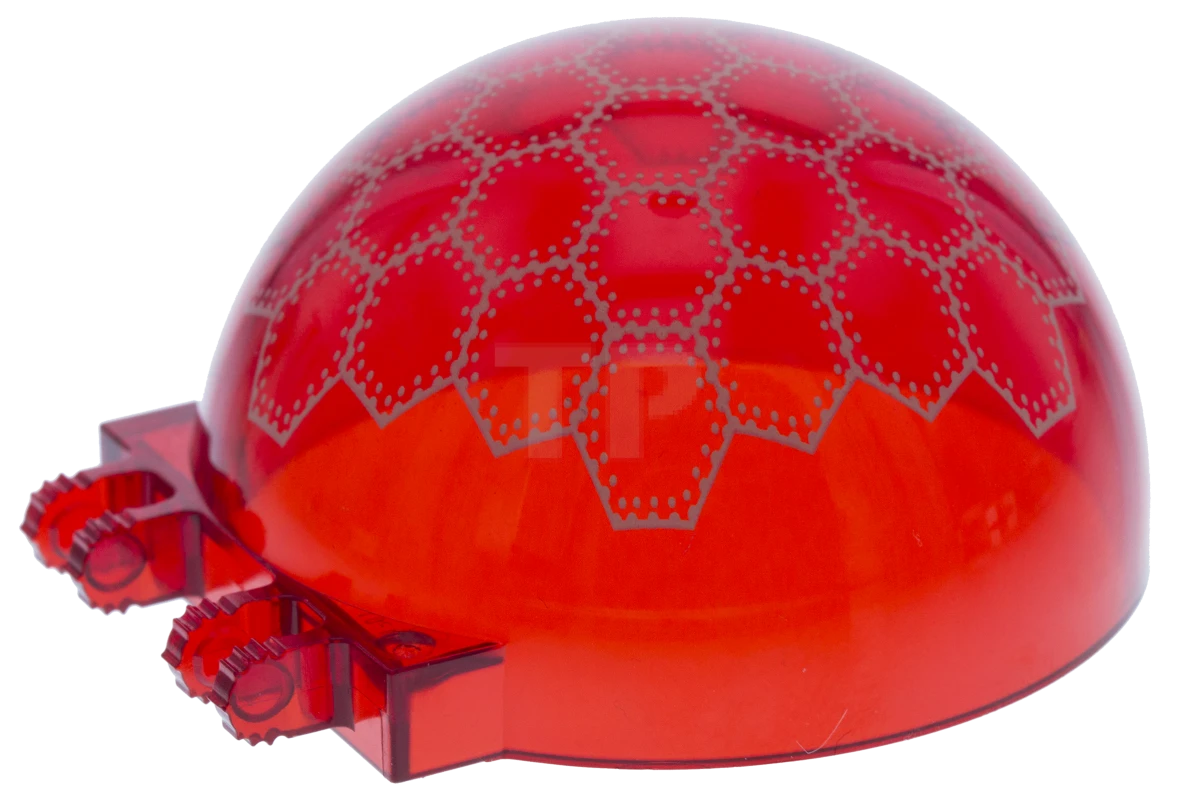 LEGO&reg; 6039150 - 50747pb08 - Windscreen 6 x 6 x 3 Canopy Half Sphere with Dual 2 Fingers and White Compound Eye Pattern