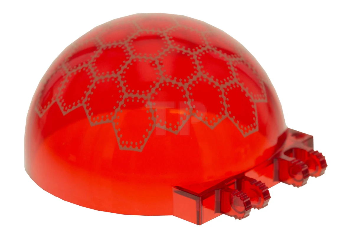 LEGO&reg; 6039150 - 50747pb08 - Windscreen 6 x 6 x 3 Canopy Half Sphere with Dual 2 Fingers and White Compound Eye Pattern