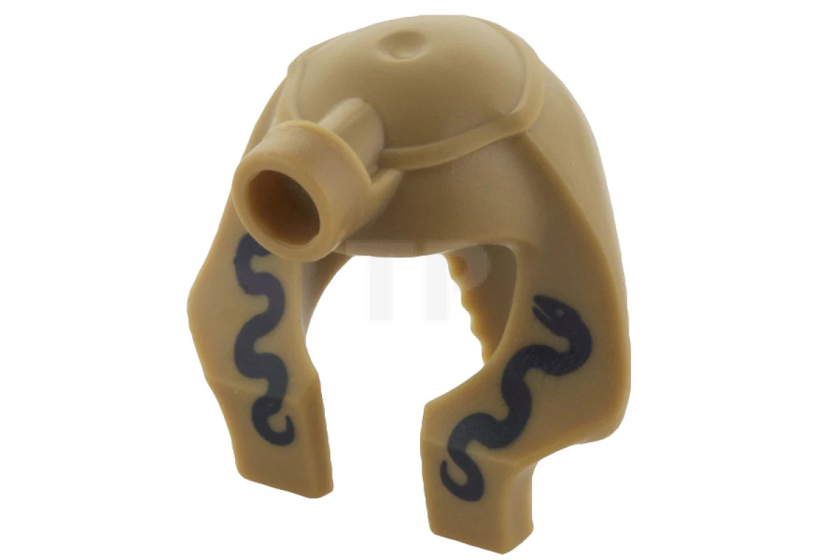 LEGO&reg; 4612802 - x177pb02 - Minifig, Headgear Headdress Mummy with Two Snakes Pattern