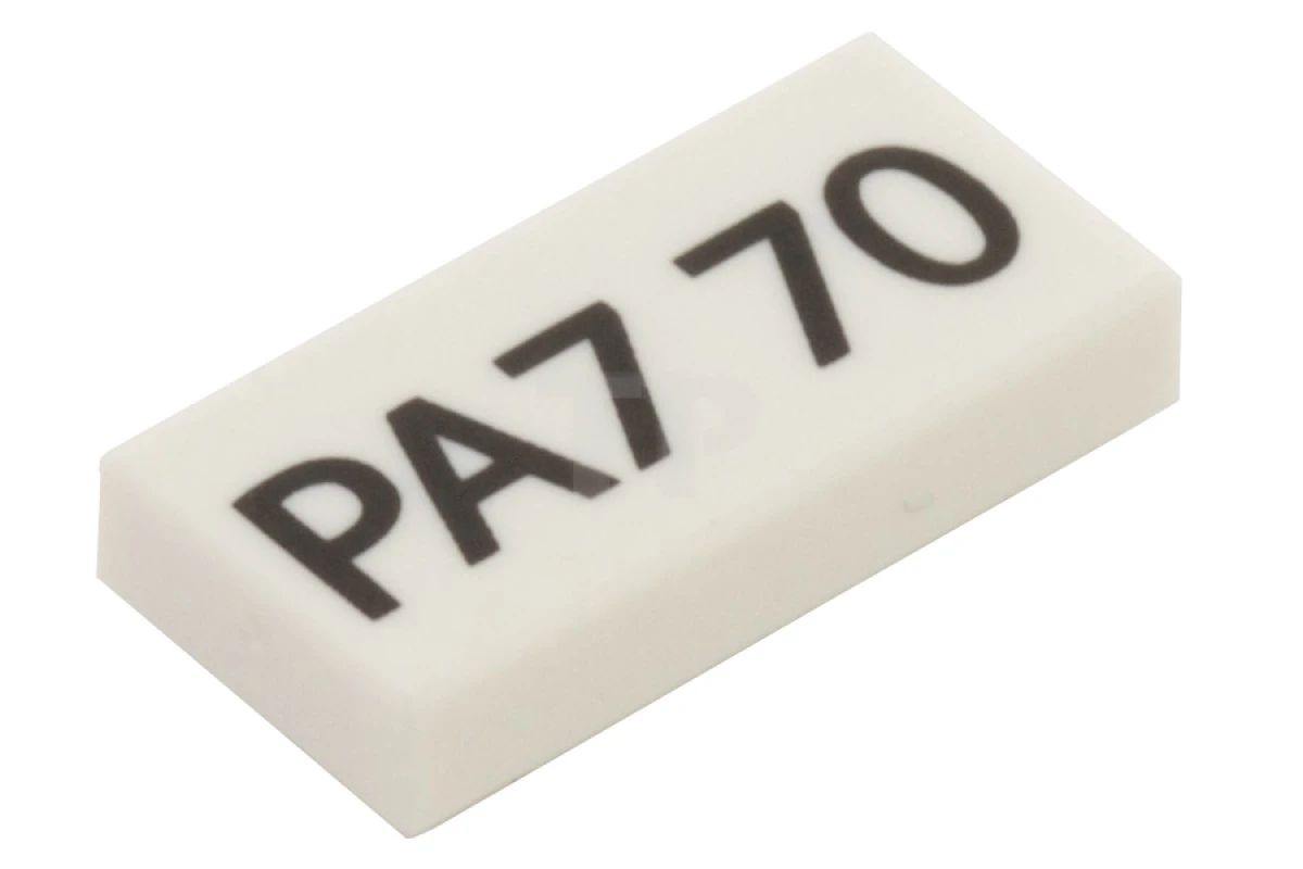 LEGO&reg; 4566285 - 3069pb0125 - Tile 1 x 2 with 'PA7 70' Pattern