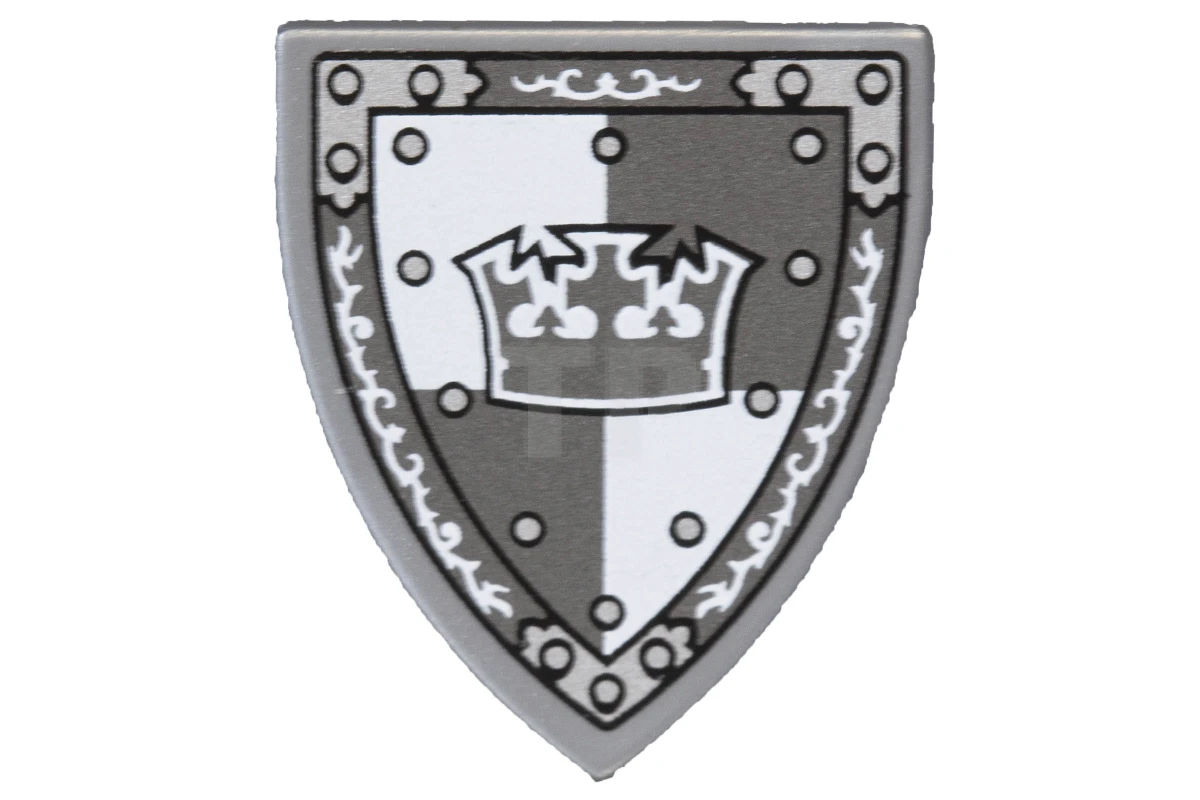 LEGO&reg; 6020238 - 3846pb034 - Schild dreieckig mit Kronen-Muster