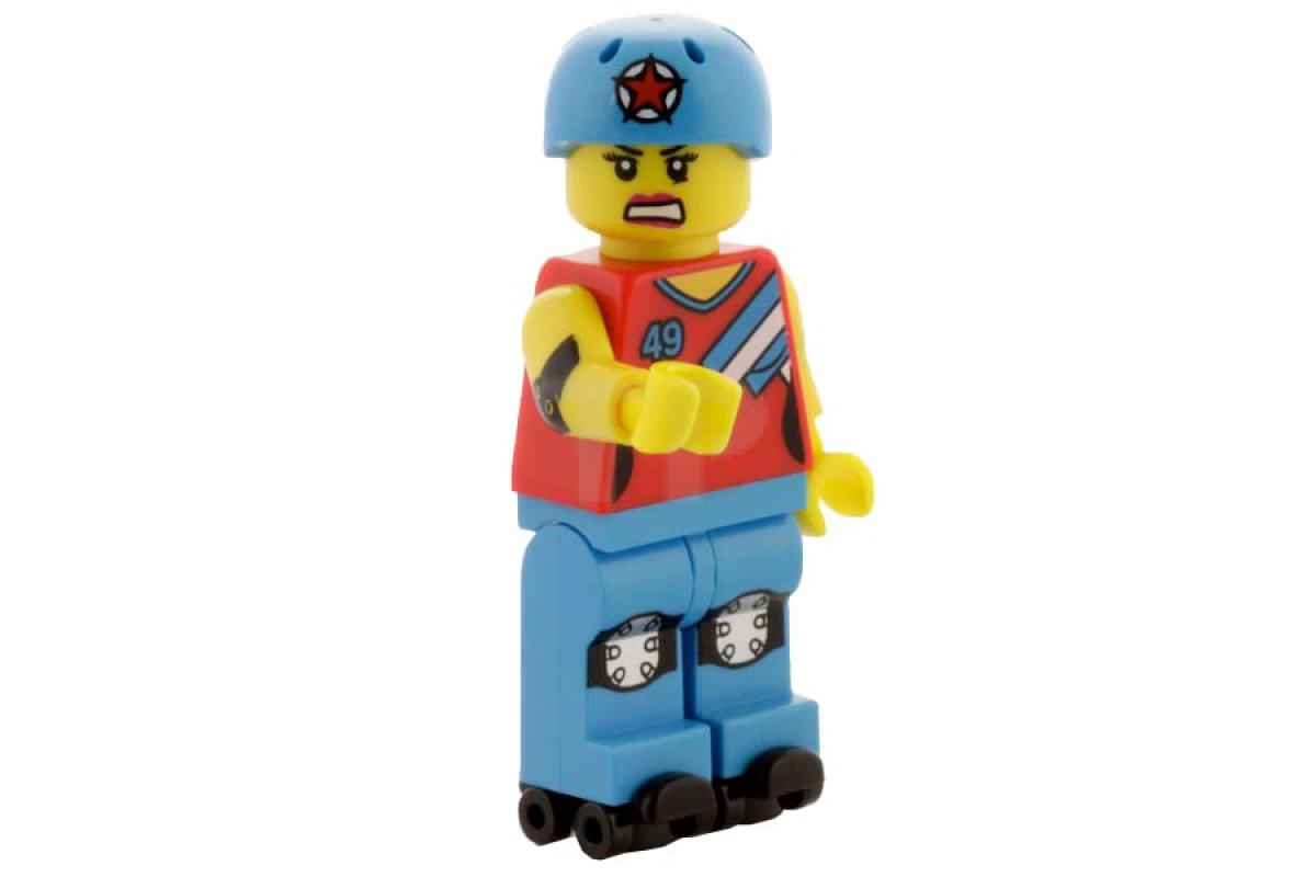 LEGO&reg; col136 Ragazza Roller Derby (senza accessori)